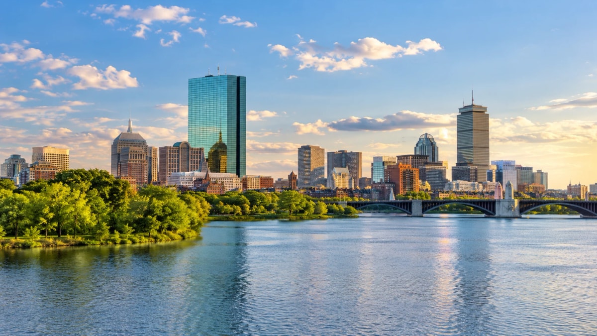 Boston skyline across the Charles River